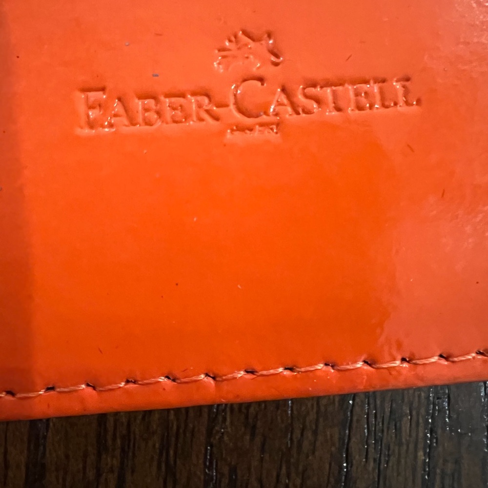 Faber-Castell Orange Leather Case
